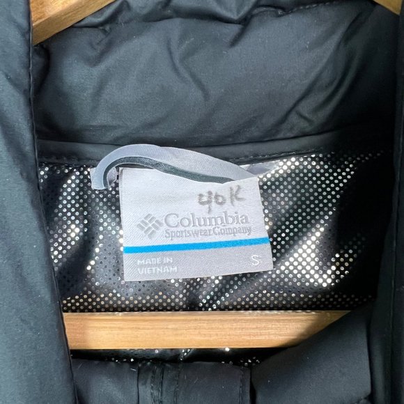 Columbia EXCELLENT Condition Men's Omni-Heat Powder Lite puffer Jacket Black S - Picture 9 of 10